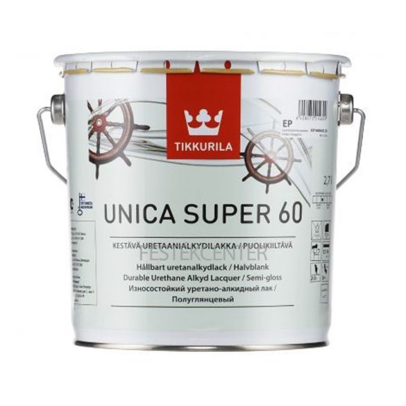 Tikkurila Unica Super 60 félfényes lakk - 2,7 l