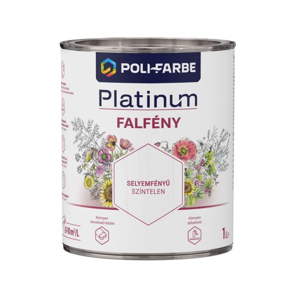 Poli-Farbe Platinum falfény - színtelen - 1 l