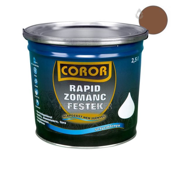 Coror Rapid Zománcfesték - földbarna - 2,5 l