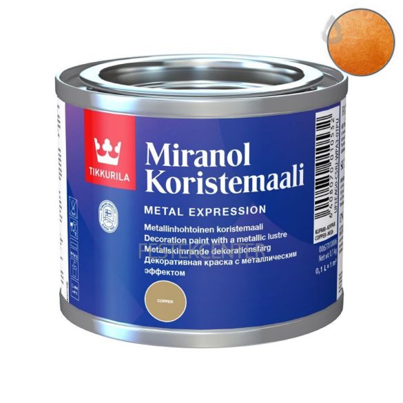 Tikkurila Miranol - alkid zománcfesték - bronz - 0,1 l