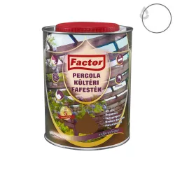 Factor Pergola kültéri fafesték  -  fehér - 10 l