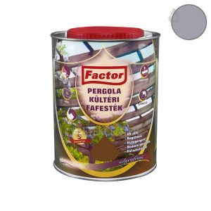 Factor Pergola kültéri fafesték  - szürke - 10 l