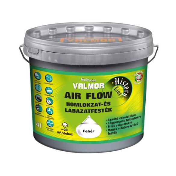 Valmor Air Flow Lábazat - és Homlokzatfesték - fehér - 4 l