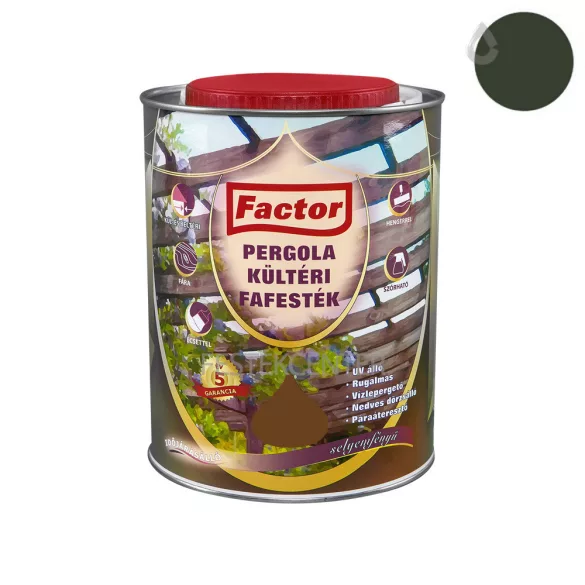 Factor Pergola kültéri fafesték  - zöld - 10 l