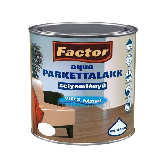 Factor Aqua vizes bázisú selyemfényű parkettalakk - 0,25 l