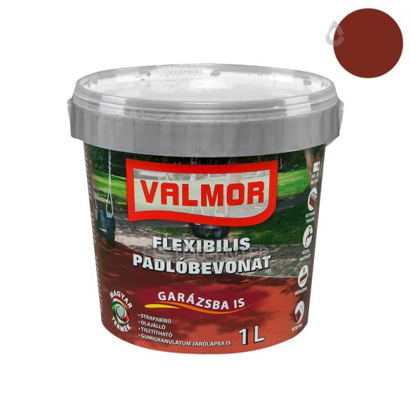 Valmor flexibilis padlóbevonat - vörös - 1 l