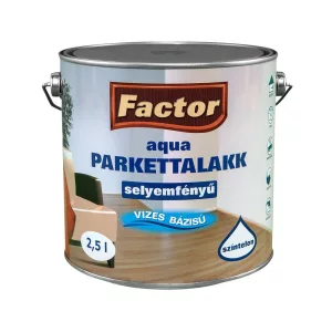 Factor Aqua vizes bázisú selyemfényű parkettalakk - 2,5 l