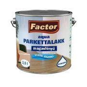 Factor Aqua vizes bázisú magasfényű parkettalakk - 2,5 l