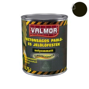 Valmor biztonságos padló- és jelölőfesték - fekete 0,75 l