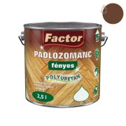 Factor fényes padlózománc - barna - 2,5 l