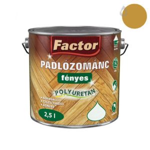 Factor fényes padlózománc - okkersárga - 2,5 l