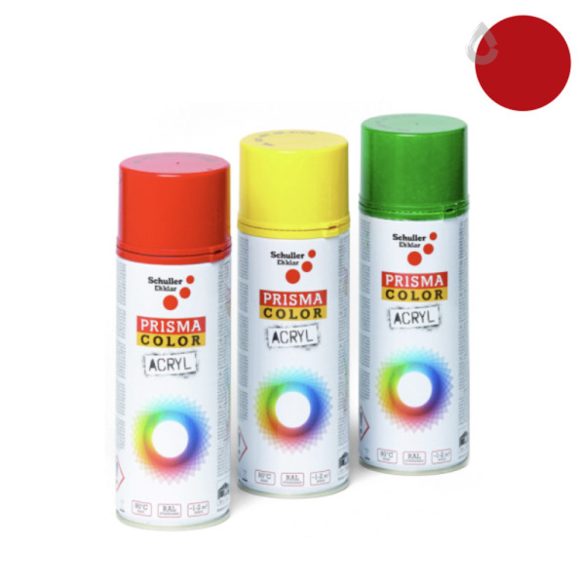 Schuller Prisma Color RAL3000M matt festékspray - tűzpiros - 400 ml