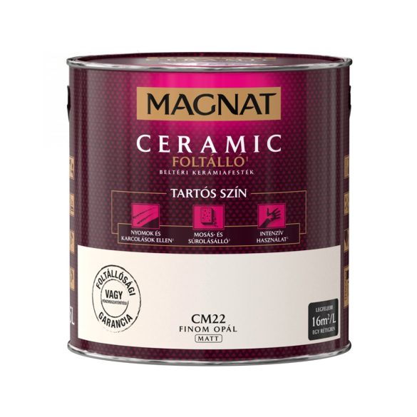 Magnat Ceramic - CM22 foltálló beltéri kerámiafesték - finom opál - 2,5 l