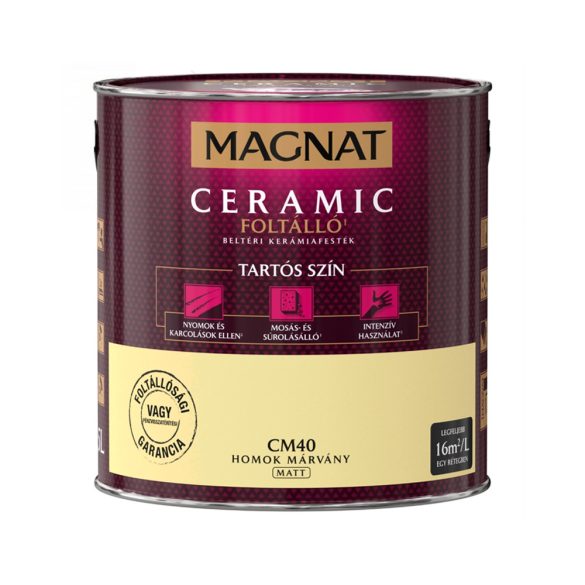 Magnat Ceramic - CM40 foltálló beltéri kerámiafesték - homok márvány - 2,5 l