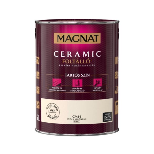 Magnat Ceramic - CM14 foltálló beltéri kerámiafesték - észak gyöngye - 5 l