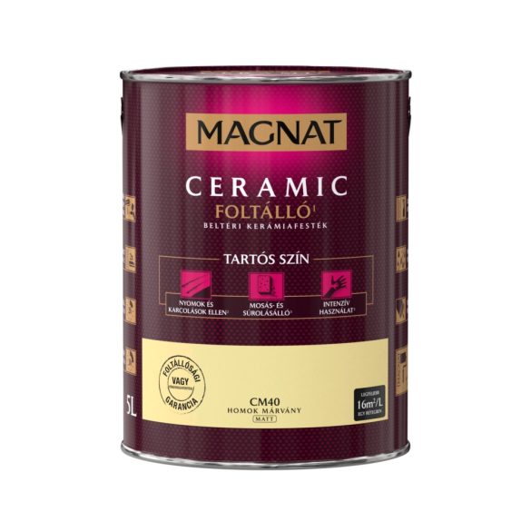 Magnat Ceramic - CM40 foltálló beltéri kerámiafesték - homok márvány - 5 l