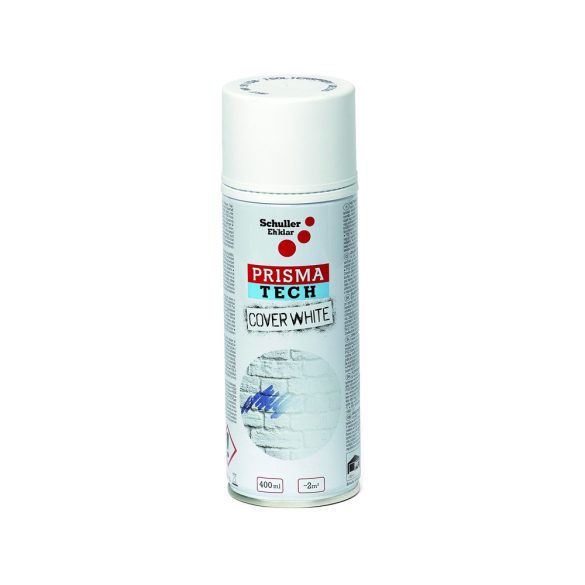 Schuller Prisma Tech Cover folttakaró festékspray - fehér - 400 ml