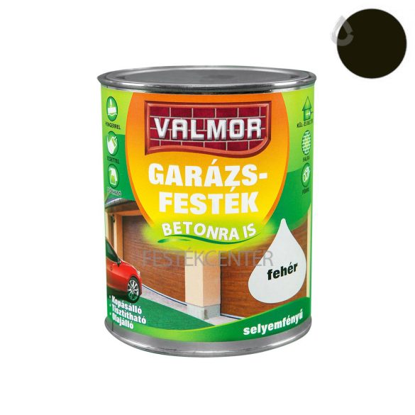 Valmor RAL9005 garázsfesték - fekete - 0,75 l