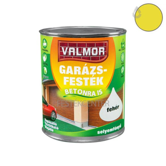 Valmor RAL1023 garázsfesték - sárga - 0,75 l