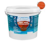 Factor aqua selyemfényű akril vastaglazúr - teak - 20 l