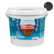   Factor aqua selyemfényű akril vastaglazúr - antracit - 5 l