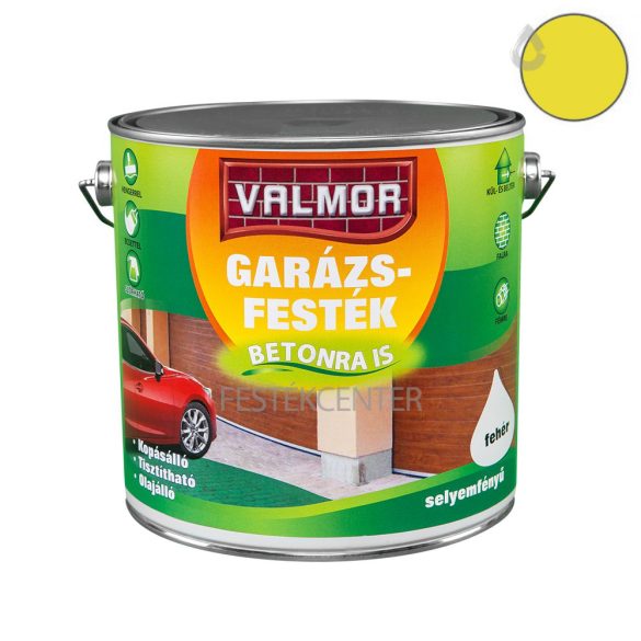 Valmor RAL1023 garázsfesték - sárga - 2,5 l