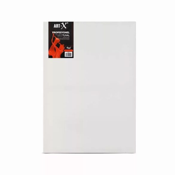 Art-X professzionális, keretre feszített, kétszer alapozott 100 % pamut festővászon - 360 g - 40 x 60 cm