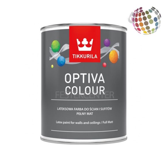 Tikkurila Optiva Colour AP - beltéri diszperziós falfesték - fehér - 0,9 l