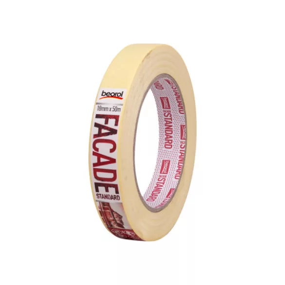 Beorol Facade Standard krepp szalag ajtó és ablak védelmére - 18 mm x 50 m
