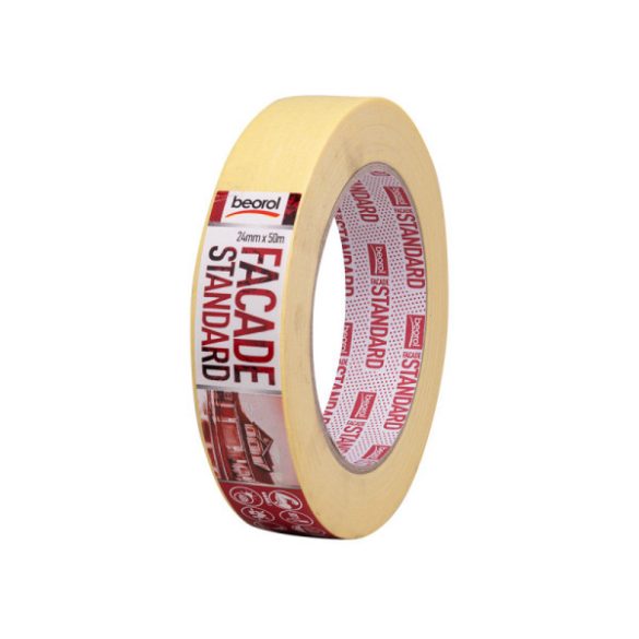 Beorol Facade Standard krepp szalag ajtó és ablak védelmére - 24 mm x 50 m