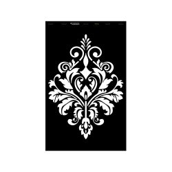 Stencil - 550 × 886 mm - Barokk 01 - XL