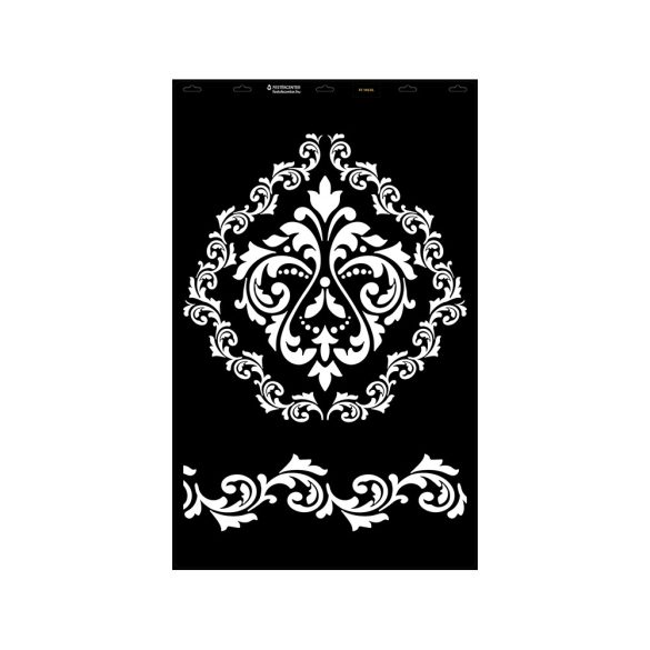 Stencil - 550 × 886 mm - Barokk 02 - XL