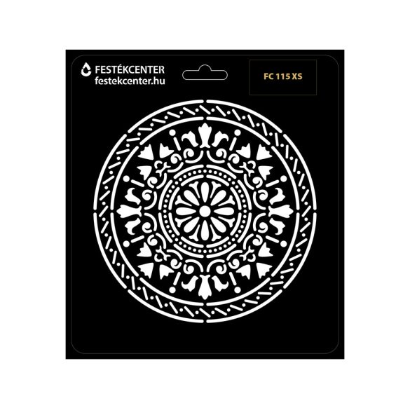 Stencil - 196 × 218 mm - Mandala 02 - XS