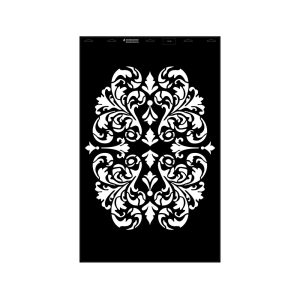 Stencil - 550 × 886 mm - Barokk 04 - XL