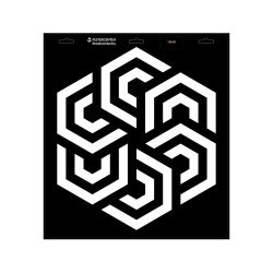 Stencil - 396 × 440 mm - Hatszög 01 - M