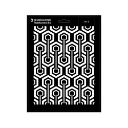 Stencil - 218 × 286 mm - Hatszög 06 - S