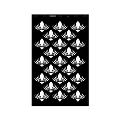 Stencil - 550 × 886 mm - Virág 01 - XL