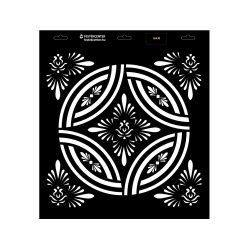 Stencil  - 396 × 440 mm  - Csipke 01 - M