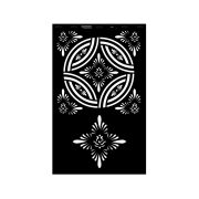 Stencil  - 550 × 886 mm  - Csipke 01 - XL