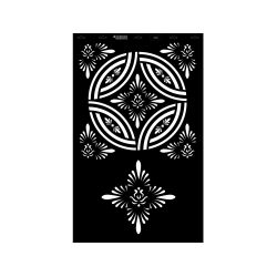 Stencil  - 550 × 886 mm  - Csipke 01 - XL
