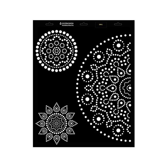 Stencil - 440 × 550 mm - Mandala 11 - L