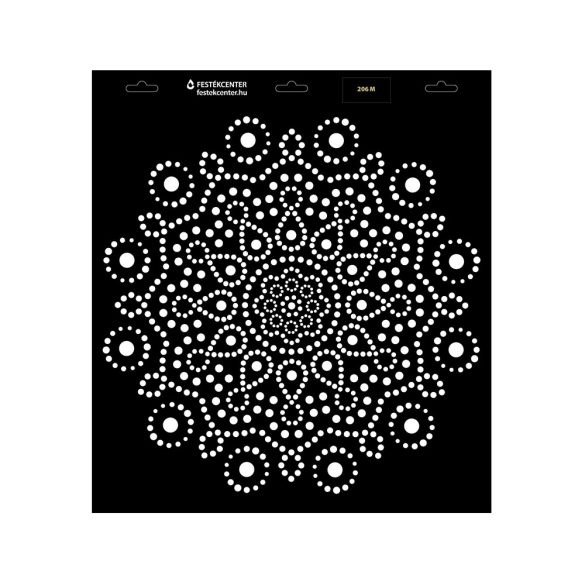 Stencil - 396 × 440 mm - Mandala 11 - M