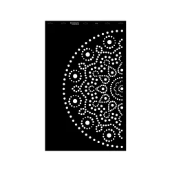 Stencil - 550 × 886 mm - Mandala 11 - XL
