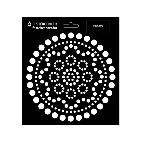 Stencil - 196 × 218 mm - Mandala 11 - XS