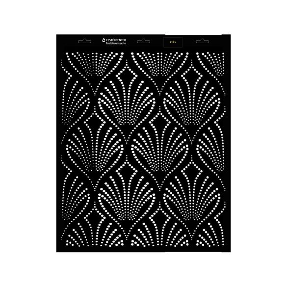 Stencil  - 440 × 550 mm  - Csipke 06 - L