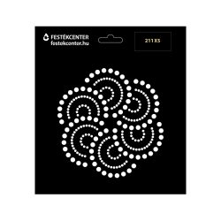 Stencil  - 196 × 218 mm  - Csipke 07 - XS