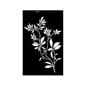Stencil - 550 × 886 mm - Levél 06 - XL