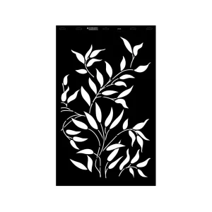 Stencil - 550 × 886 mm - Levél 07 - XL