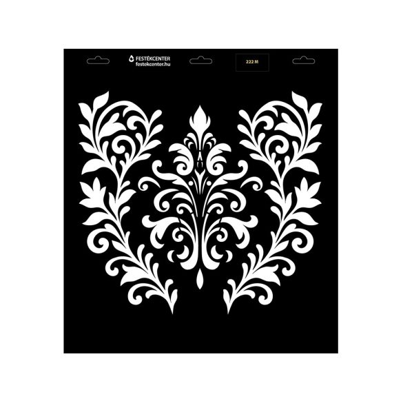Stencil - 396 × 440 mm - Barokk 06 - M