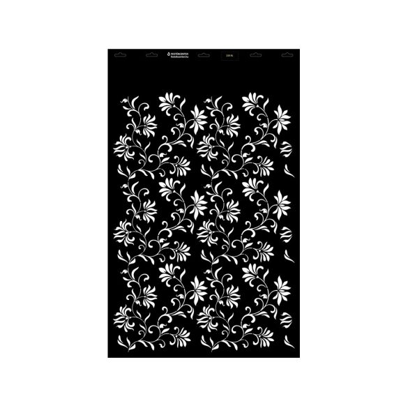 Stencil - 550 × 886 mm - Virág 14 - XL